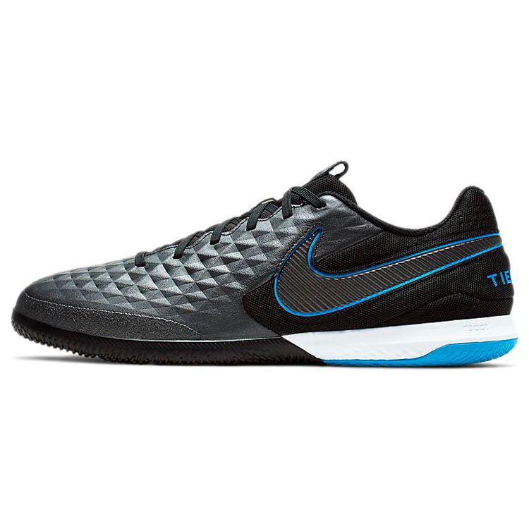 Nike React Tiempo Legend 8 Pro IC Under the Radar Unisex Sneakers Black Blue-Hero AT6134-004