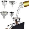 Small Mouth Funnels Bar Wine Flask Funnel Mini Stainless Steel For Filling Hip Flask Narrow-Mouth Bottles Kitchen Durable Funnel