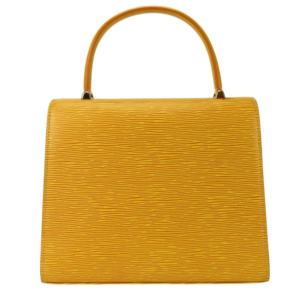 Used LOUIS VUITTON Handbag Malselv M52379 Epi Leather Yellow Top Handle