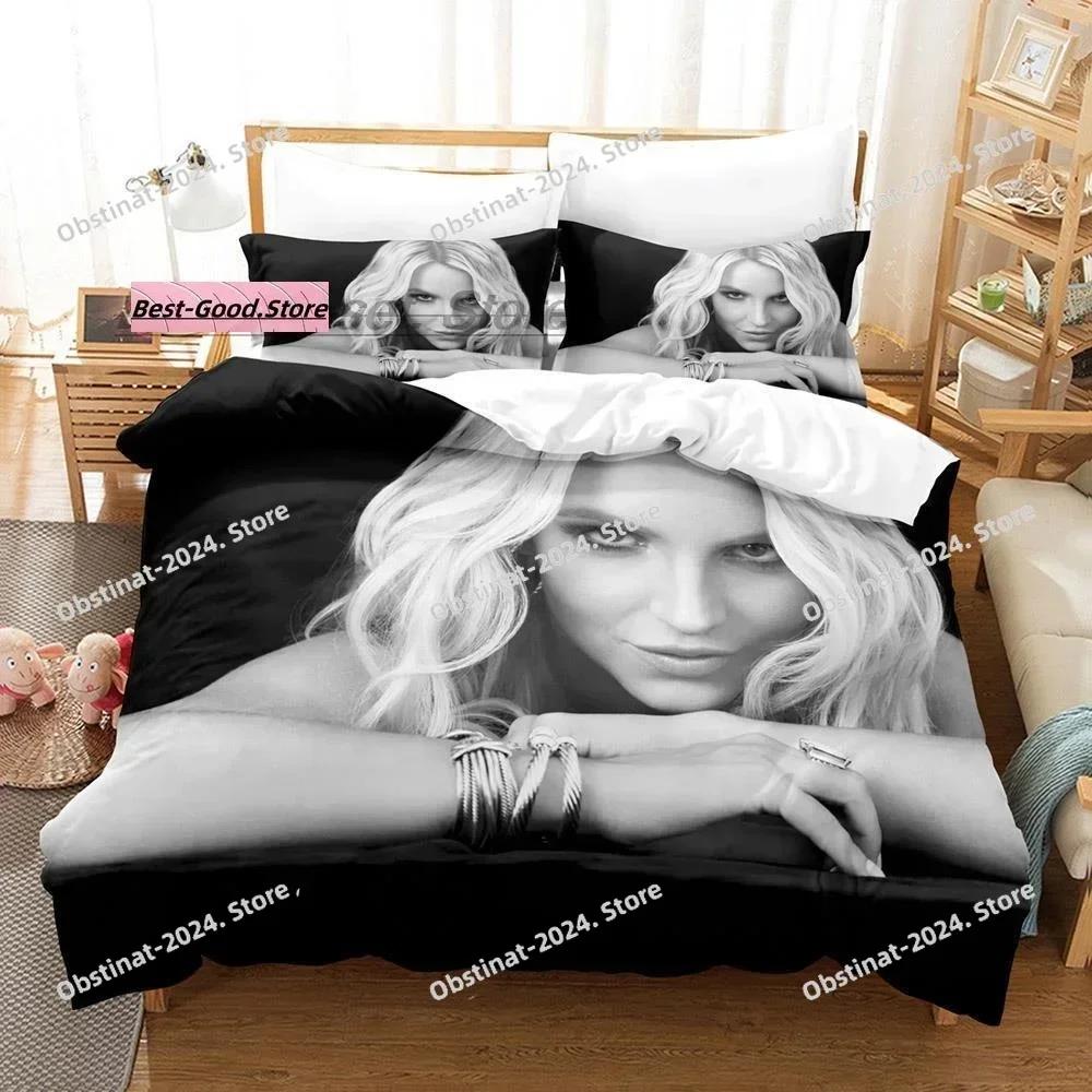 Fashion Britney Spears Bedding Set Printed single Comforter Quilt Bed Cover Duvet Cover Pillow Case 3 Pieces Set Kids Adult Size