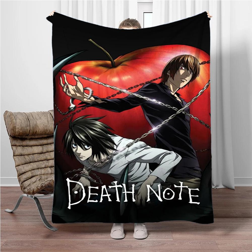 Japanese Anime Blanket DEATH-NOTE Children Warm Soft Blankets for Sofa Bed Cover Blanket Suitable for Birthday Souvenir Gifts