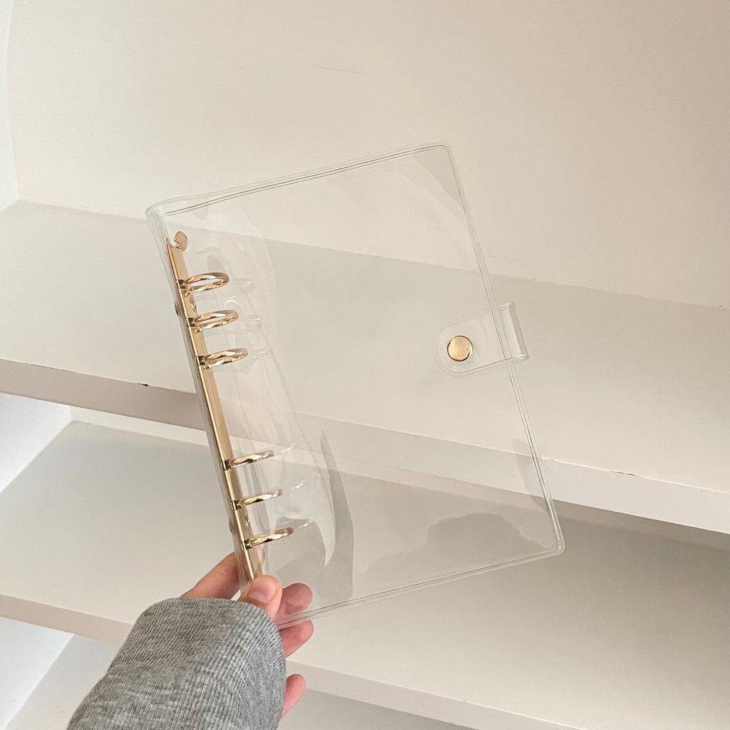 A6 Transparente PVC Hülle Loseblatt Kpop Idol Kartenalbum Aufbewahrungsbuch Ordner Pocards Tagebuch Notizbuch Hülle Schulbedarf Qualität