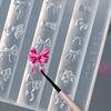 Reusable Heat Resistant Silicone Nail Mold With Elegant Bows Shape Manicure Mould For Home Salon and Travel Use