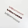 New color blocking Letter V8 BITURBO Emblem for Mercedes Benz AMG Car Styling Fender Logo Sticker Chrome Black Red Accessories qq1