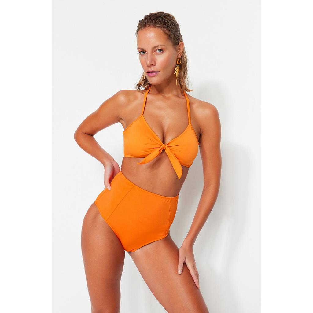 Černý spodní díl bikin s vysokým pasem Tbess21ba0070