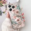 4G Clear For Realme Note 60 Case RMX3933 Luxury Butterfly Love Flowers Cool Lion Painted Phone Case For Realme Note 60X RMX3938