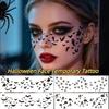 Spider Web Bat Freckle Tattoo DIY Face Tattoo Sticker Halloween Face Temporary Tattoo Make Up