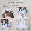 Clearstone Lyrical Palette Cosplay Halloween Gingham Katt Tjänarinna JamsCollection Blå Dam