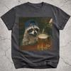 Grappig Raccoon Bier Drinken Shirt, Vintage Raccoon Meme T-shirt, Retro Vuilnis Panda Grafisch T-shirt, Bierliefhebber Cadeau voor Mannen Vrouwen