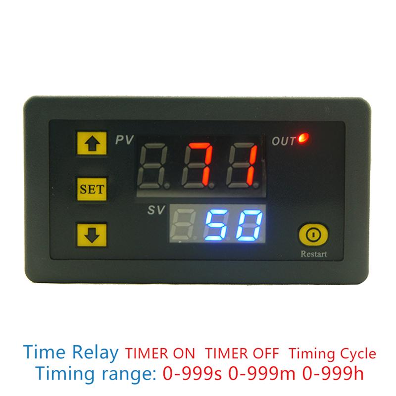 DC12V 20A 1500W Digital Display Time Delay Relay Timing Timer Cycling Module Kit