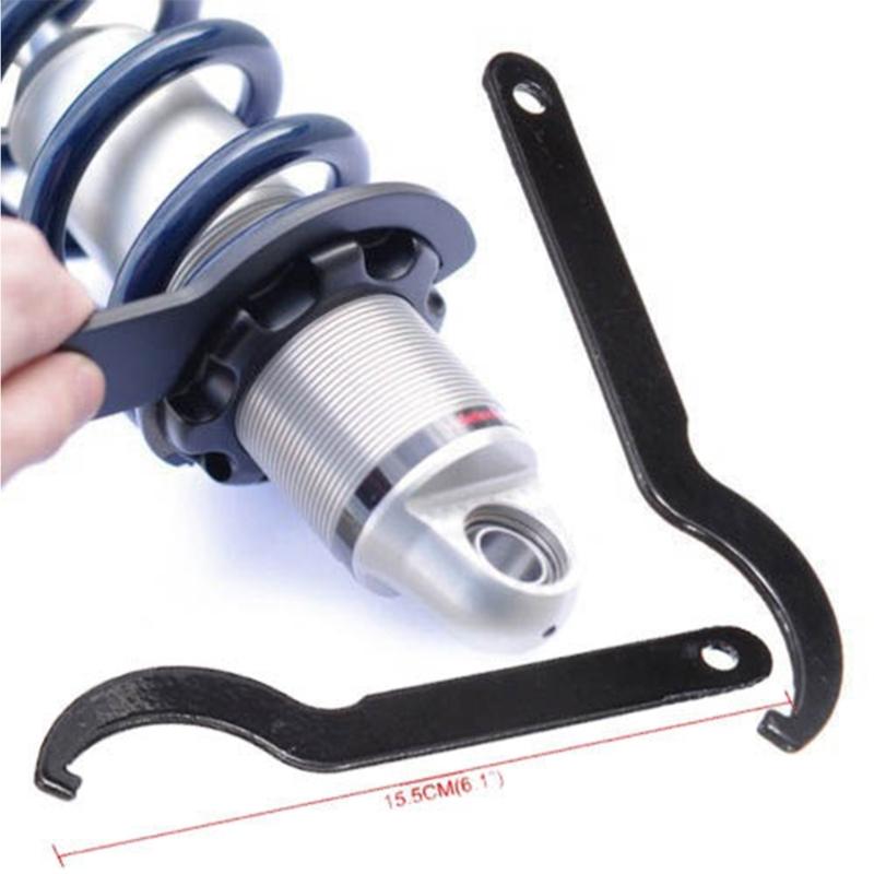 Motorcycle Suspension Maintenance Tool Precise Steel Adjusting Wrench NonSlip Hook Shock Spanner for Mechanics Riders