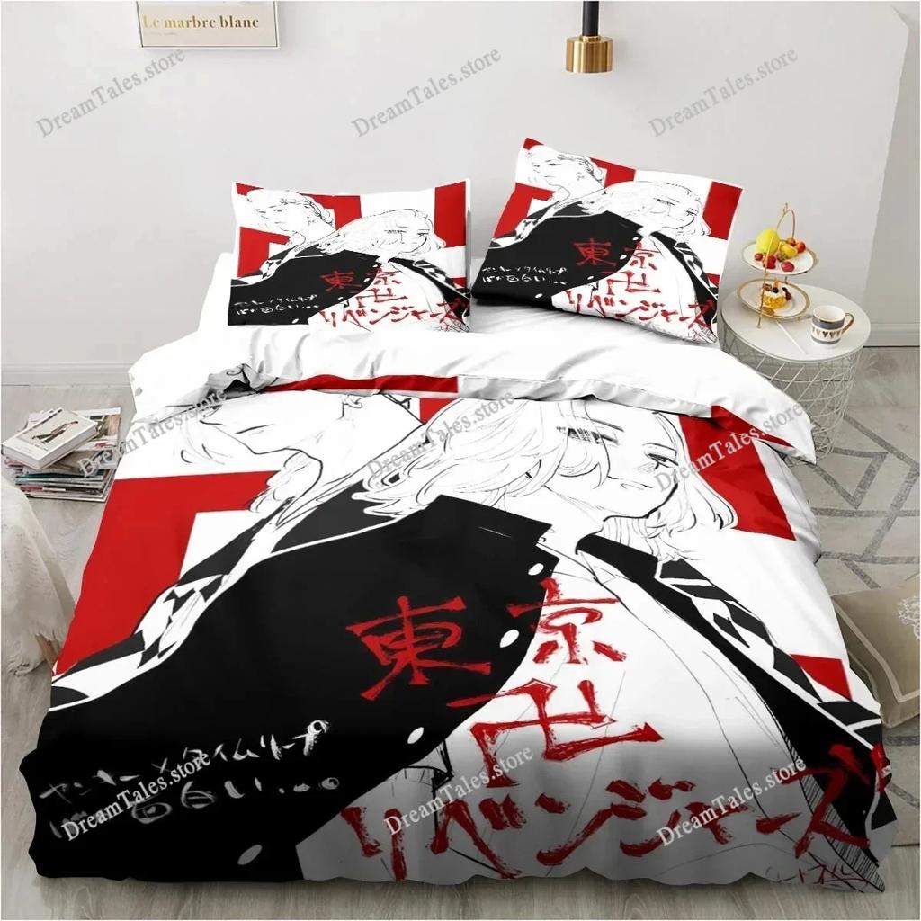 Anime Tokyo Revengers Ryuguuji Ken Sano Manjiro Duvet Cover Cartoon Bedding Sets Bed Set Quilt Comforter Covers Luxury Gift741