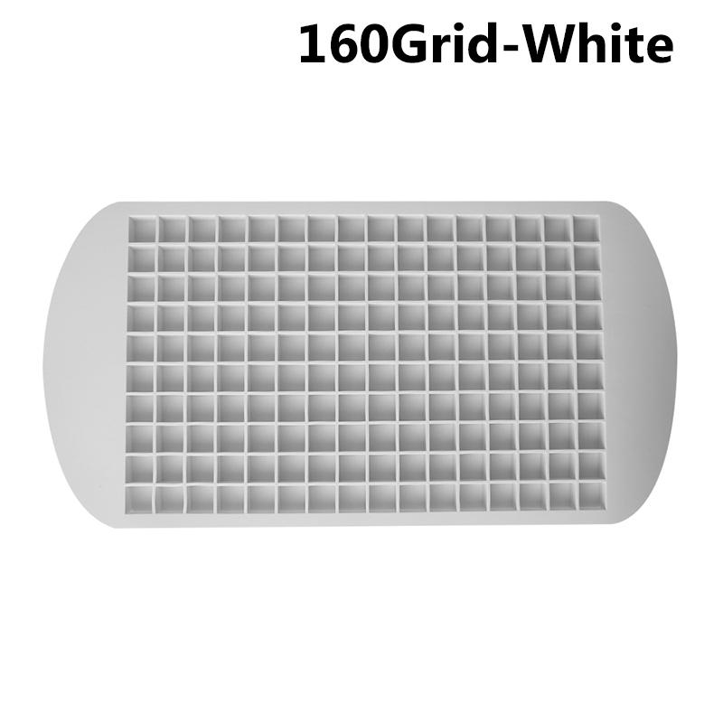 

160 Сетка Мини Силиконовый Поднос Для Льда Складная Форма Для Ледяных Кубиков Складная Форма Для Эскимо Поднос Для Льда Маленькая Квадратная Форма Силиконовая Форма Для Льда 1PCS белый