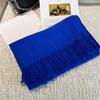 Korean Style Women's Imitation Cashmere Scarf - Autumn/Winter Versatile Solid Color Shawl