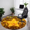 1pc Golden Star Chair Carpet for Office, Non-slip, Soft and Durable Office Rug for Decoration, Perfect for Office Yy260105062