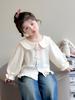 2026 New Girls' Long-Sleeved Doll Shirt with Three-Dimensional Embroidery - Spring/Autumn Style
