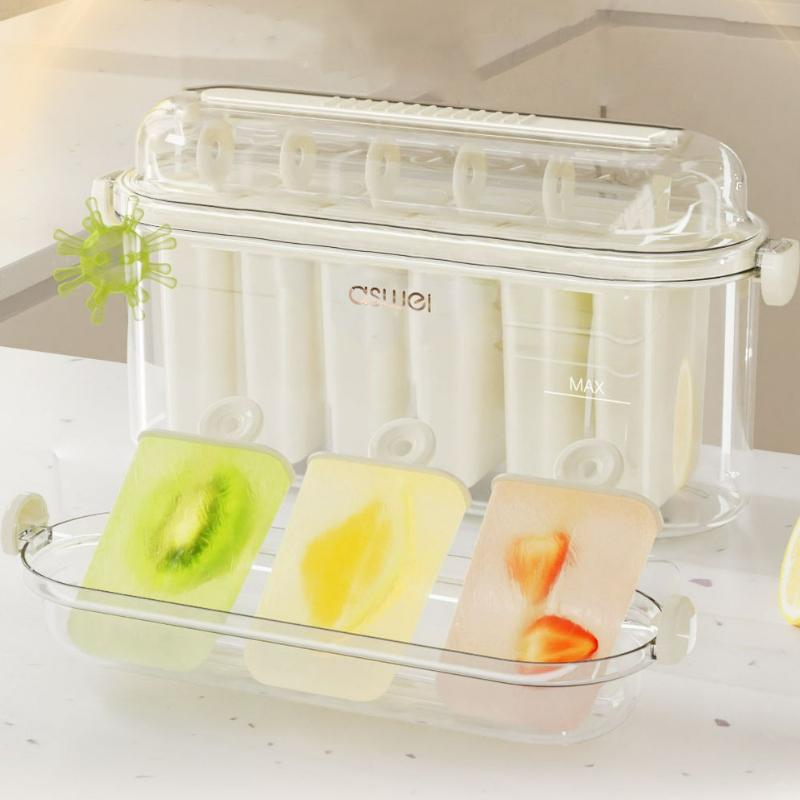 Ice Cream Mold 6 Rows To Make Popsicle Tool Food Grade Material Ice Box Ice Cream Abrasive Tool