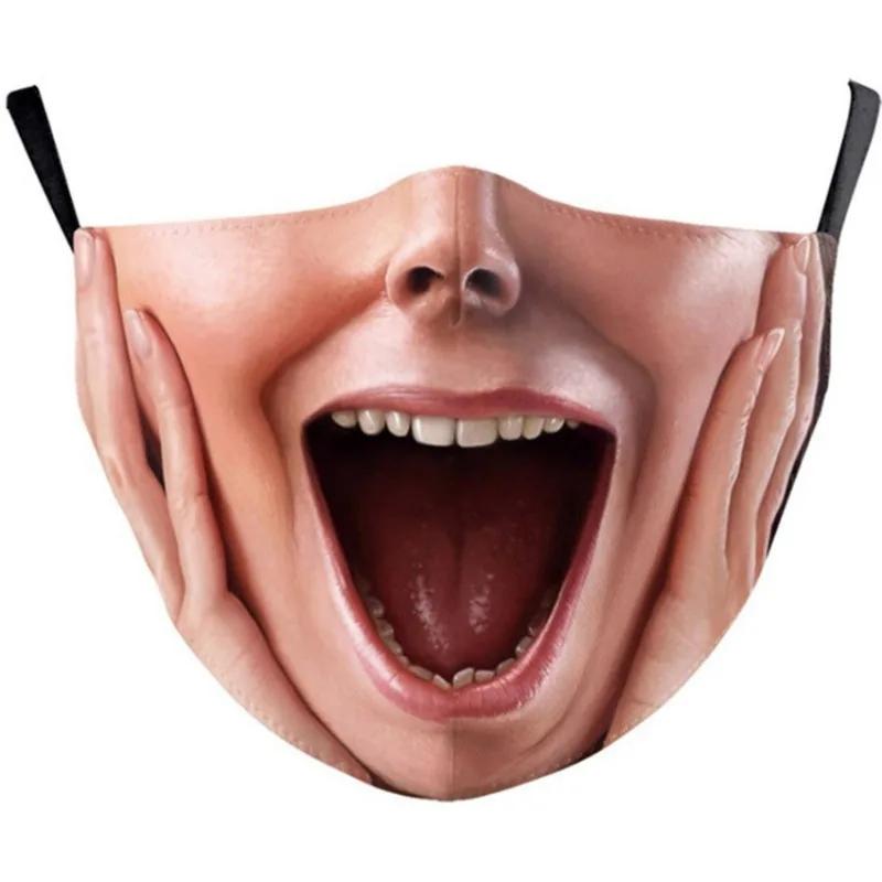 Outdoor Face Mask Unisex Adult Mouth Mask Dustproof Protective Reusable 3D Face Masks Party Masks