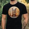 T-Shirt Men Squirrel Portrait Motif Cotton Size XS To 5XL