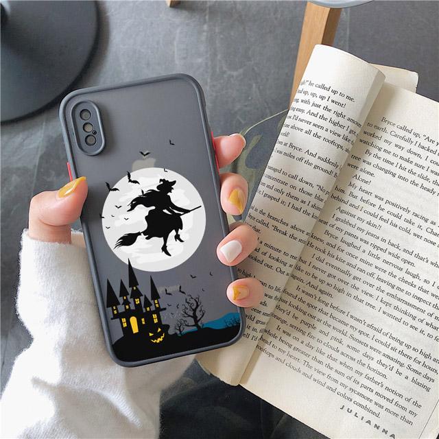 

Чехол для телефона с защитой камеры Ведьма на метле для iPhone XR XS X 16 15 14 11 13 12 Pro Max 8 7 Plus SE Ударопрочный задний чехол 7 or 8 or SE2020