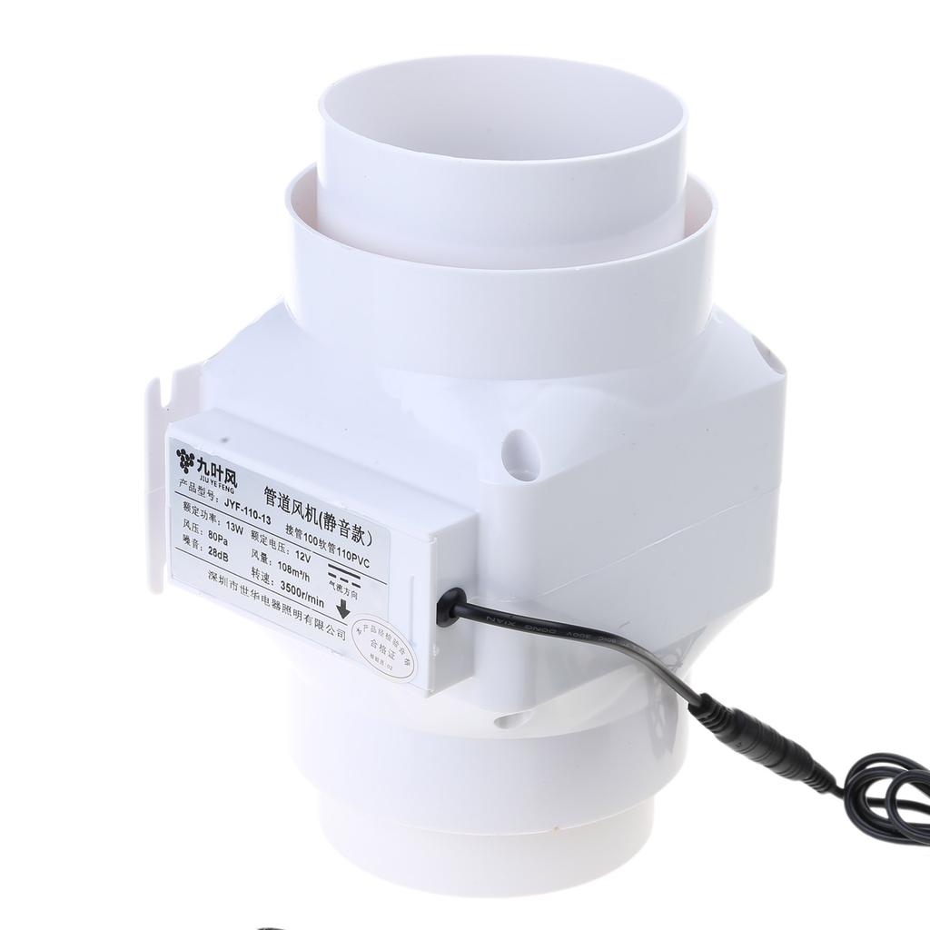 Ansaug-Rauchabsauger Gebläse 13W Kanalventilator Geschwindigkeitsregulierbar Luftabsauger Abluftventilation für Zuhause Badezimmer Küche