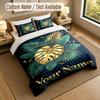 Autumn Harvest Theme Personalized 3Pcs Bedding Set Custom Text & Name 1 Sheet 2 Pillowcases Household Bedding 1pc