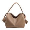 Retro Faux Suede Shoulder Bags Solid Color Tote Handbags Chic Casual Commuting Bag Large for Women Ladies Work Travel Commuting