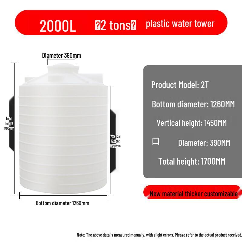 MOLUONA Heavy-Duty Plastic Water Storage Tank