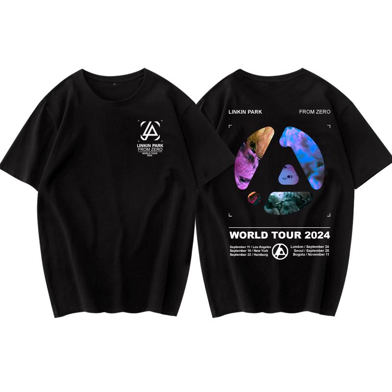 2025 Linkin Park From Zero New Album Tour Surrounding Women Plus Size Short Sleeve Tshirt Rock Fan Support Tshirt Clothing 4XL