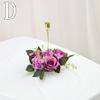 20CM Candle Rings Candlestick Wreath European Artificial Rose Wreath Christmas Decoration Window Props Table Wedding Arrangement