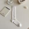 Thin White Socks, Gray Calf Socks, Stockings, Summer Women's Ballet Style Stacking Socks, Half-tube Pure Cotton Women's Stockings