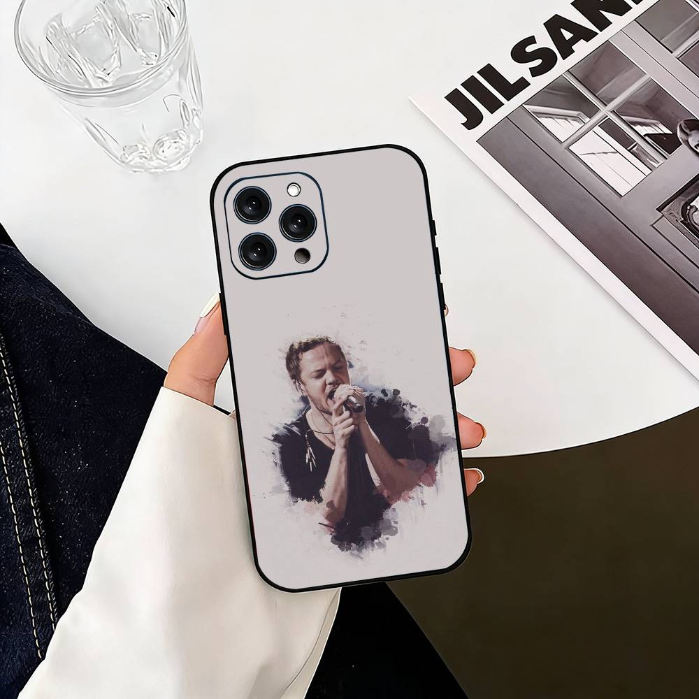 D-Dragons Dan Reynolds I-Imagine Handyhülle Für iPhone 17, 16,15,14,13,12,11 Plus,Pro Max, Andere Weiche Schwarze Hülle