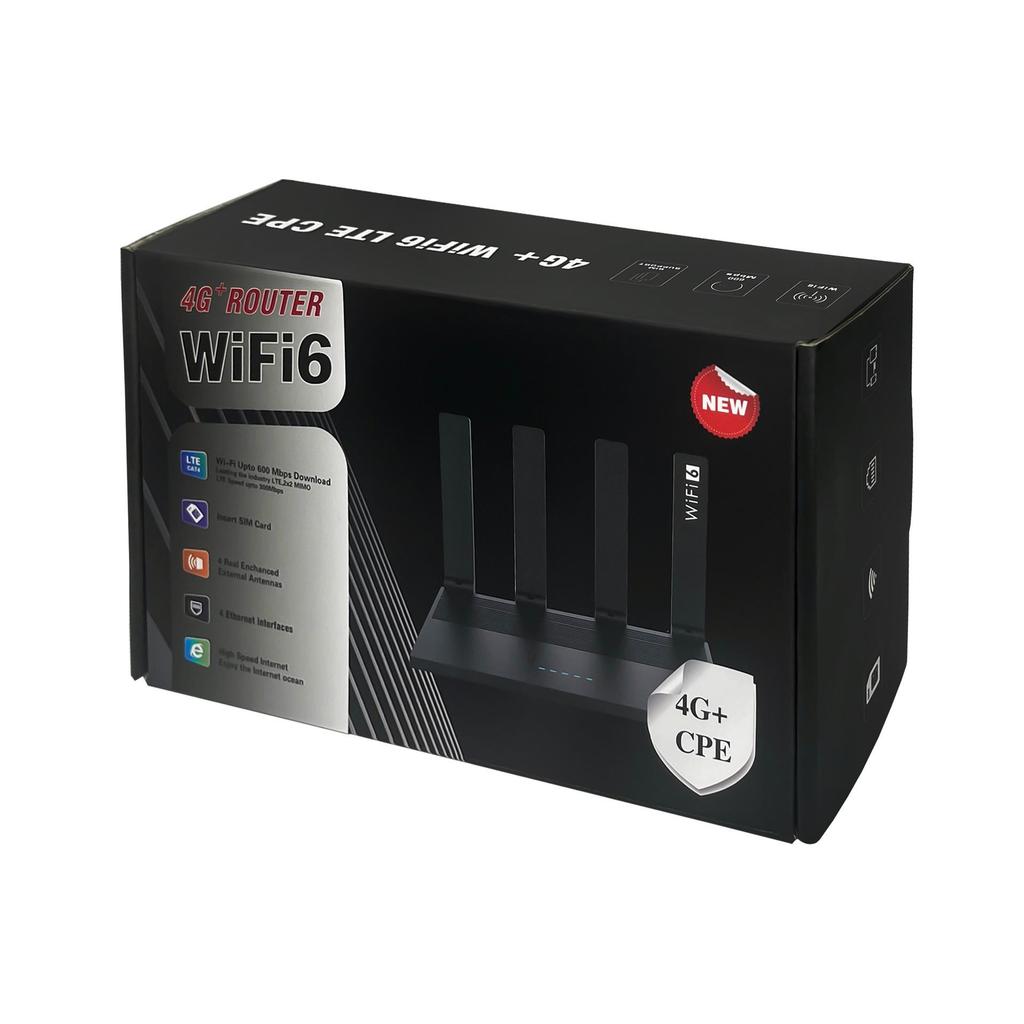 4G LTE WiFi6 Wireless Router with SIM Card Slot