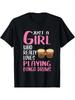 Wounisex Gift Just A Girl Who Really Loves Playing Bongo Drums T-Shirt