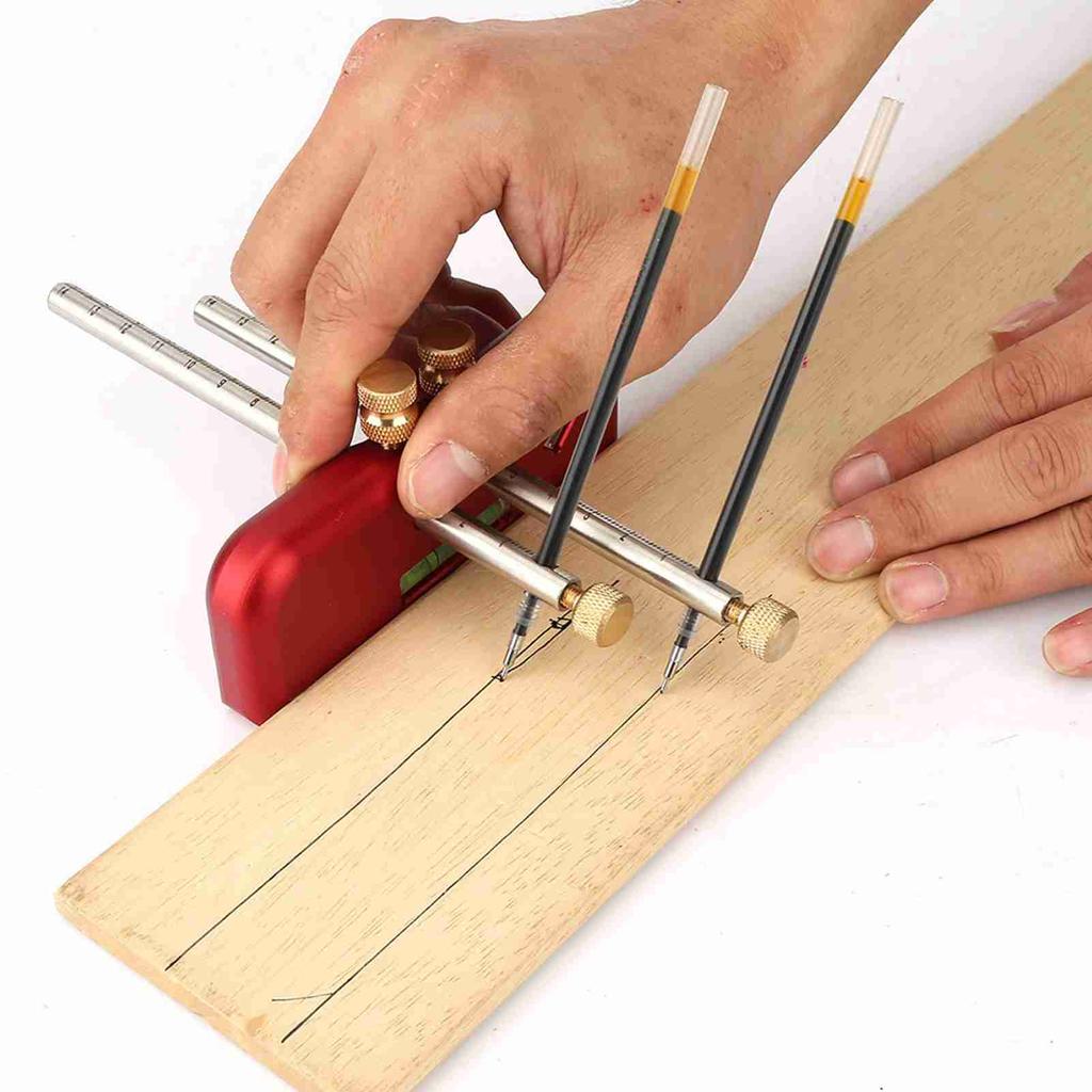 Woodwork Draw Line Adjustable Aluminum Alloy Marking Gauge Wood Scribe Mortise Tool