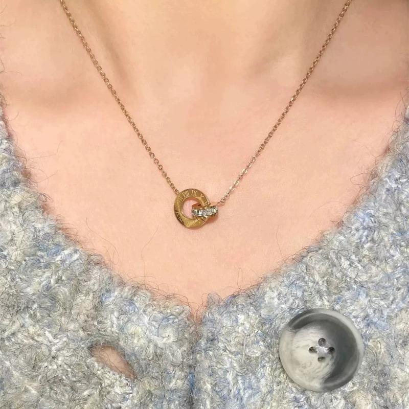 Titanium Steel Non-fading Small Waist Necklace Women's Summer Niche Design Accessories Collarbone Chain Pendant