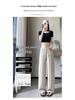 Women's High-Waist Tencel Cotton Linen Wide-Leg Pants - Summer Thin, Floor-Length, Straight Casual Design
