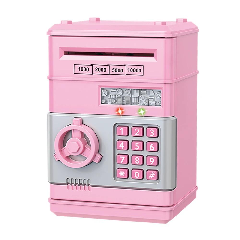 Creative Electronic Piggy Bank Password Safe Box Money Boxes Password Counter Code Key Lock Coin Bank ATM Machine Child Gift