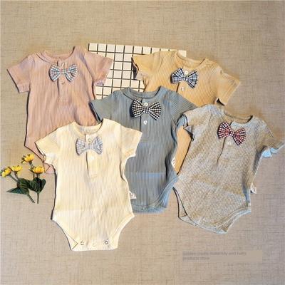 Super Fashionable Baby Summer Clothes Unisex Baby Short Sleeve Triangle Rompers Pure Cotton Summer Dress Onesie One-Piece Romper