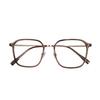Retro Tea Ultra-Light Anti-Blue Light Slimming Glasses for Square/Round Faces - Model 8669