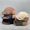 Fleece-lined, Warm, and Ear-protecting Baseball Cap for Women, Featuring Letter Embroidery and Corduroy Fabric, Designed for Cold Weather