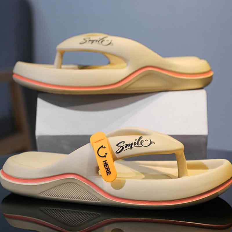 Summer New Korean Style Fashion Casual Men's Flip Flops Outdoor Beach Sandals Trendy Men's Slippers