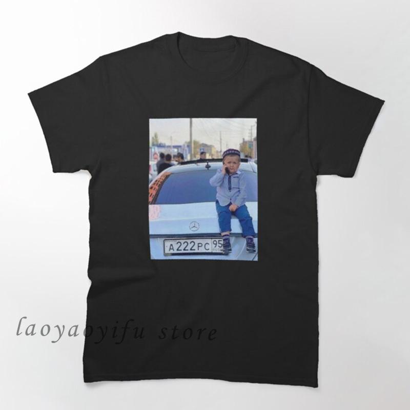 Classic Hasbulla Fighting Meme TShirt Mini Khabib Blogger Top Funny Graphic T Shirts Unisex Polyester Tee Kawaii Clothing Custom