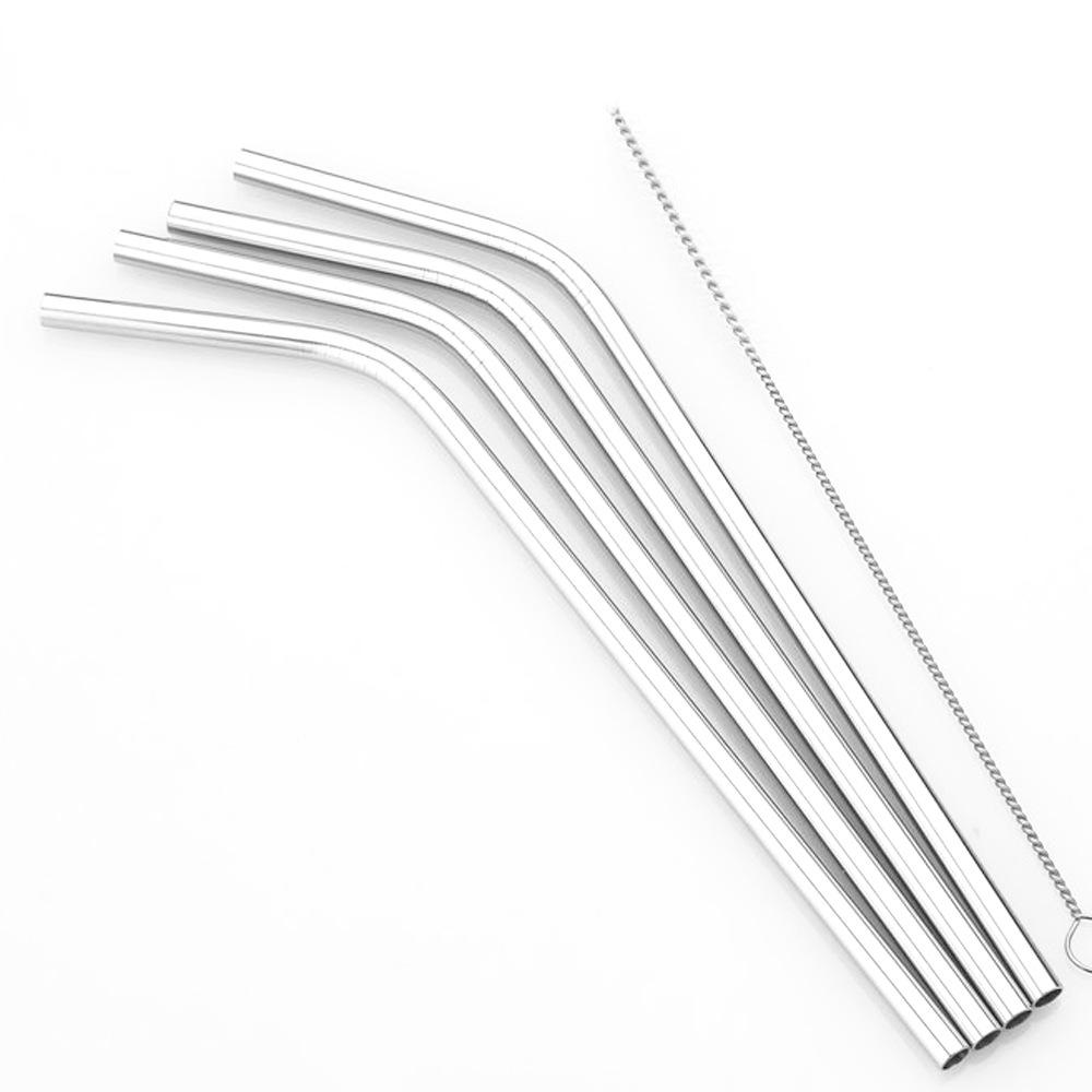 304 Stainless Steel Straw Beverage Car Cup 40 Ounces Extended Straw Color Milk Tea Metal Straw