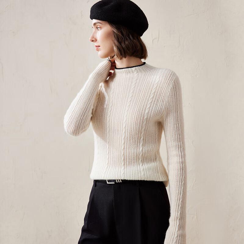 Women's High-End Cashmere Stand-Up Collar Sweater