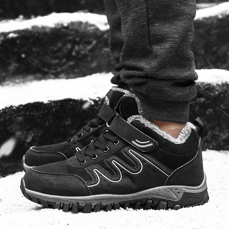 Модные зимние ботинки Мужские на шнуровке Повседневные мужские ботинки Мужская зимняя — фото 6