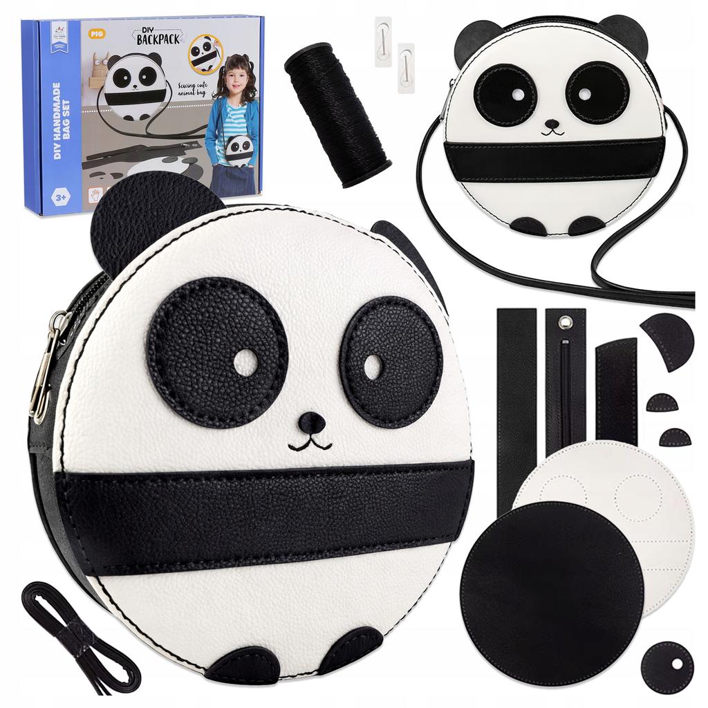 [PACZA] DIY Creative Backpack for DIY Sewing Panda 16 pcs Z3361