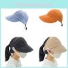 Color Sun Solid Protection Hat Uv Protection Fisherman Hats Wide Outdoor Brim
