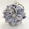 Red Flower Clutch Purse Women Round Evening Bag Crystal Diamond Wedding Silk Handbag Exquisite Chain Shoulder Bags