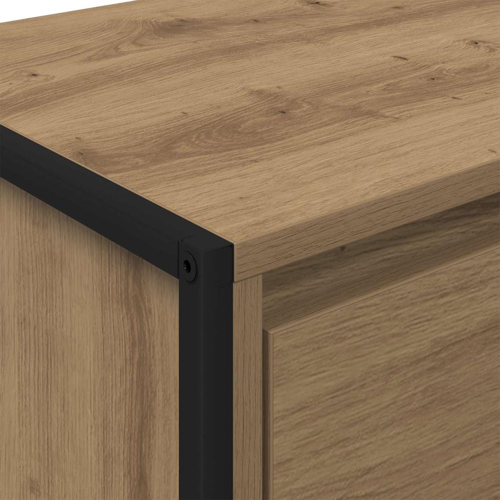 Sideboard Rustic Oak Style 42 x 36 x 75.5 cm Engineered Wood